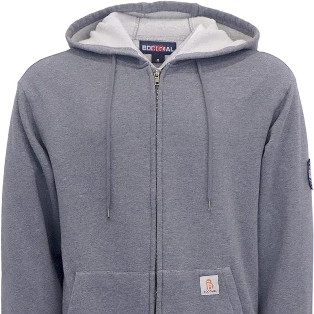 FR Hoodies Zipper Front Cotton Fleece Flame Resistant Hooded Sweatshirts